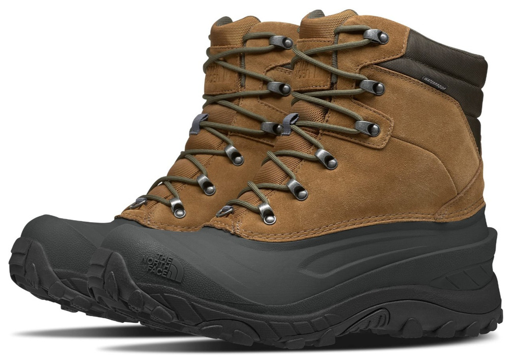 The North Face Men's Chilkat IV, Insulated Boot Brown/Green, 7 M